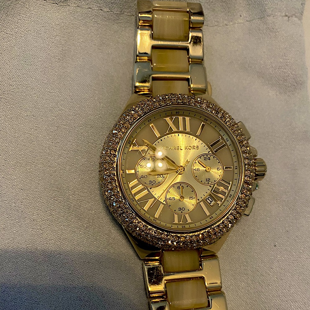Gold encrusted Micheal Kors Watch
